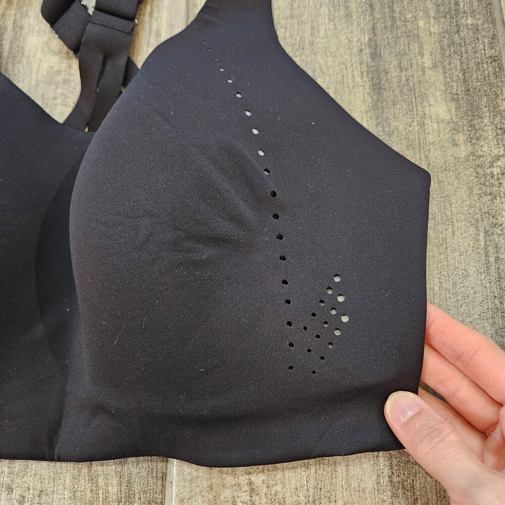 Lululemon Sports Bra Womens Size 34DDD Air Support High Impact Running Black - Picture 3 of 11